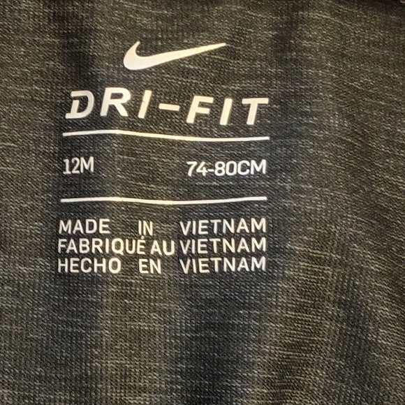 Nike Gray and Black Dri-FIT Kids Set 12 Months - Picture 6 of 6